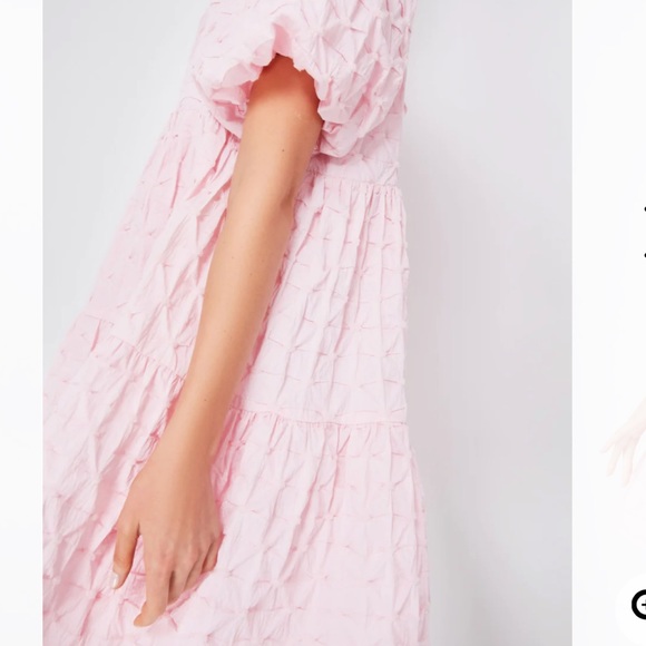 Tuckernuck hyacinth House pink Diamond Textured Isabella mini dress Size L NWT - Picture 7 of 12